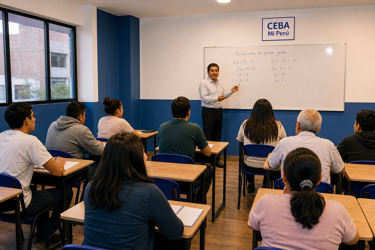 Aulas equipadas — CEBA Internacional Mi Perú, Huanta