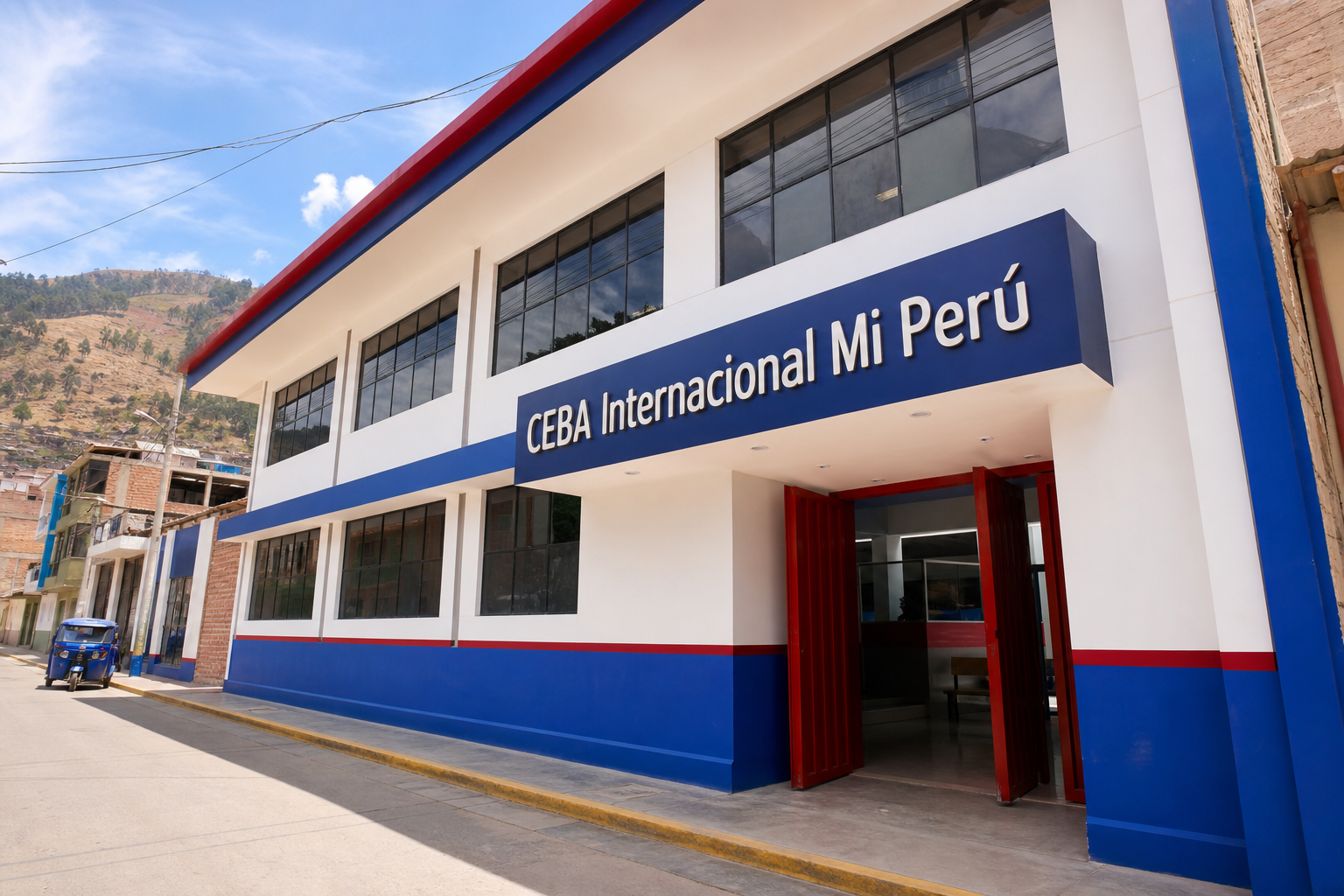 Fachada del local — CEBA Internacional Mi Perú, Huanta